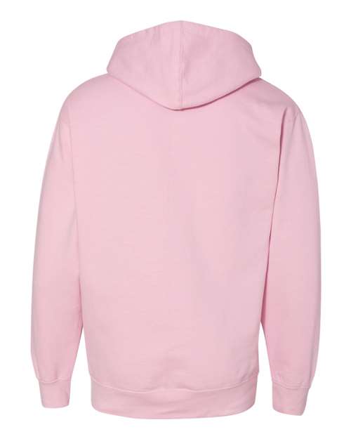 Unisex Midweight Hooded Sweatshirt - Light Pink Back