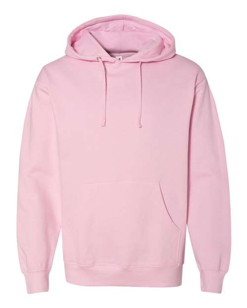 Unisex Midweight Hooded Sweatshirt - Light Pink Front