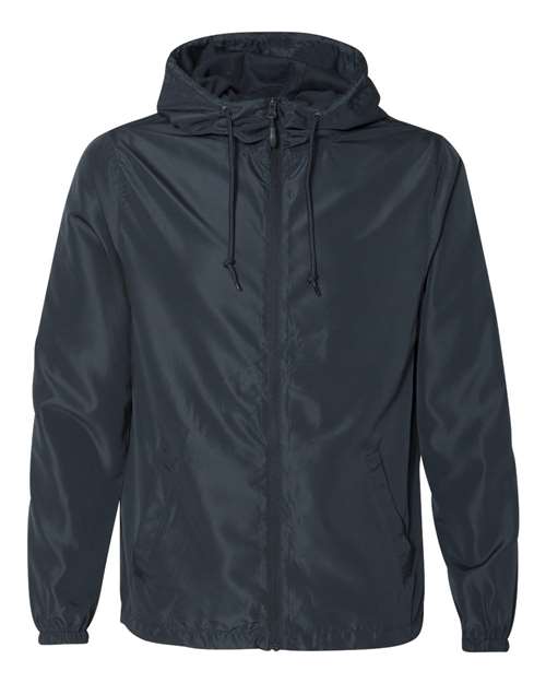 Men's Lightweight Windbreaker Full-Zip Jacket - Classic Navy Front