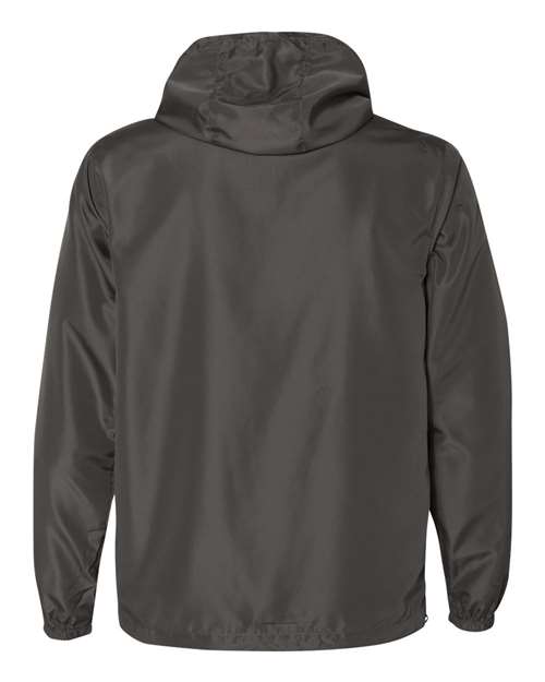 Men's Lightweight Windbreaker Full-Zip Jacket - Graphite Back