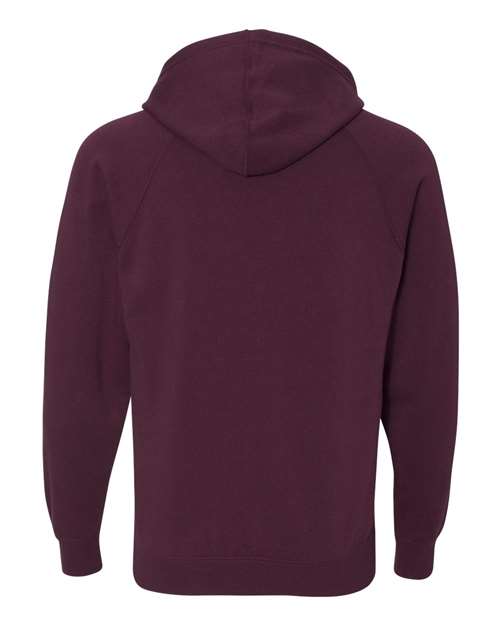 Unisex Special Blend Raglan Hooded Sweatshirt - Maroon Back