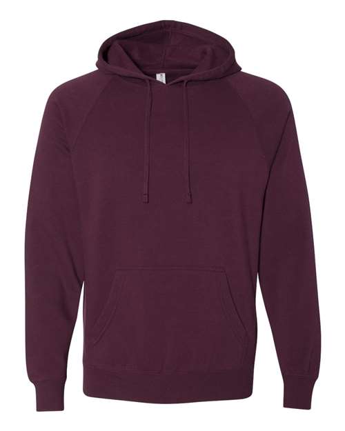 Unisex Special Blend Raglan Hooded Sweatshirt - Maroon Front