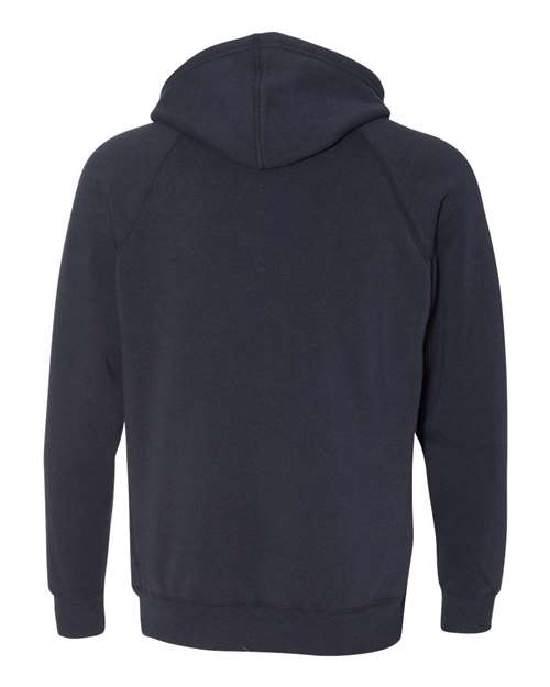 Unisex Special Blend Raglan Hooded Sweatshirt - Classic Navy Back