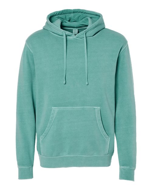 Unisex Midweight Pigment-Dyed Hooded Sweatshirt - Pigment Mint Front