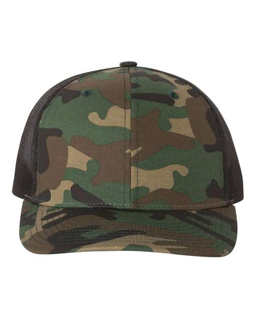 Printed Trucker Cap - Army Camo/ Black Front
