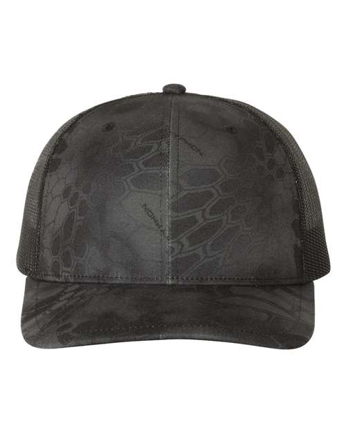 Printed Trucker Cap - Kryptek Typhon/ Black Front