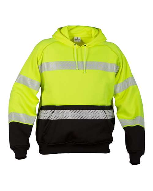 Unisex Premium Black Series® Pull Over Hooded Sweatshirt - Lime Front