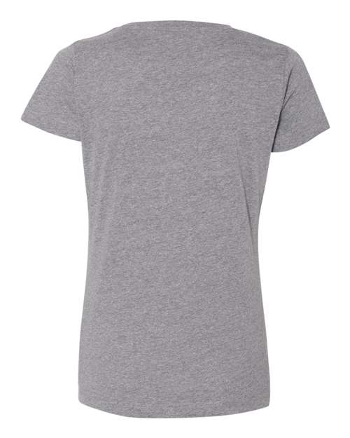 Women's Fine Jersey Tee - Granite Heather Back