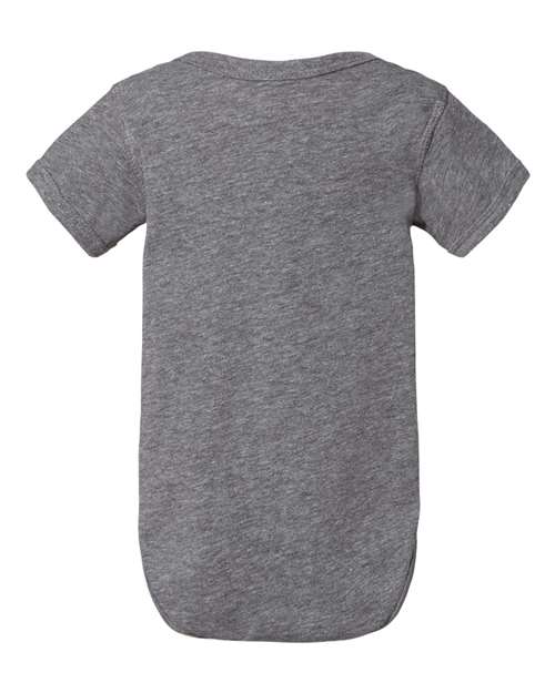 Infant Fine Jersey Bodysuit - Granite Heather Back