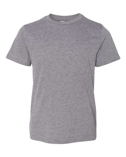 Youth Fine Jersey Tee - Granite Heather Front