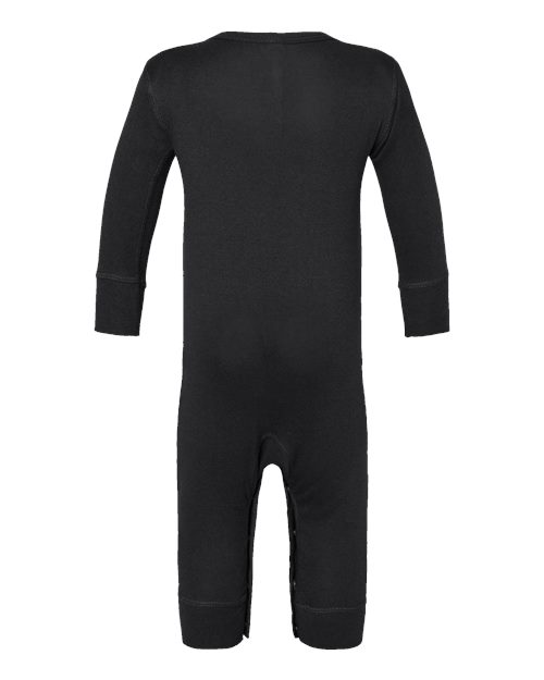 Infant Long Legged Baby Rib Bodysuit - Black Back