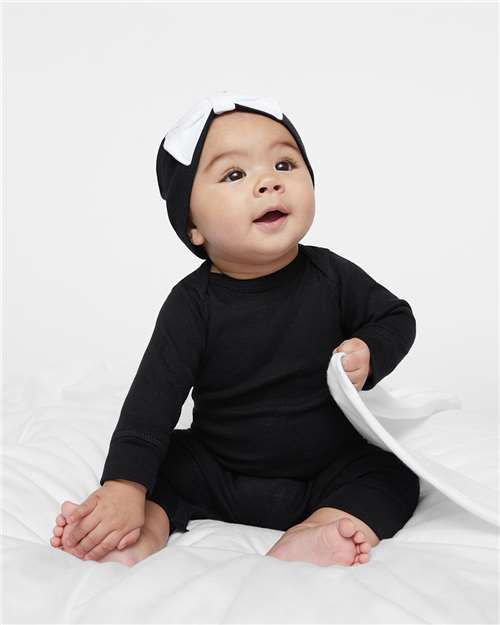 Rabbit Skins Infant Long Legged Baby Rib Bodysuit - Model Front