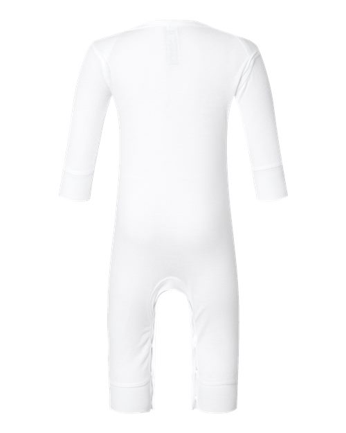 Infant Long Legged Baby Rib Bodysuit - White Back