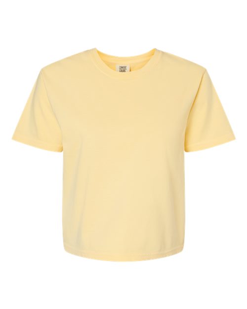 Women's Garment-Dyed Heavyweight Boxy T-Shirt - Butter Front