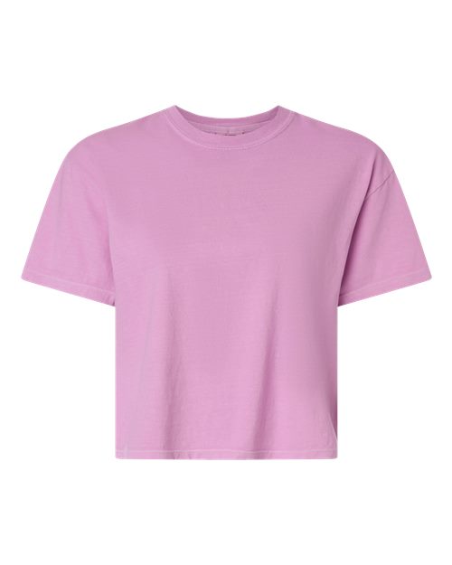 Women's Garment-Dyed Heavyweight Boxy T-Shirt - Rose Quartz Front