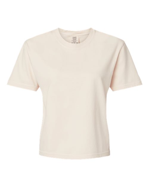 Women's Garment-Dyed Heavyweight Boxy T-Shirt - Ivory Front