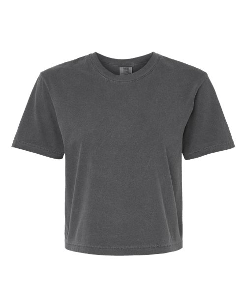 Women's Garment-Dyed Heavyweight Boxy T-Shirt - Pepper Front