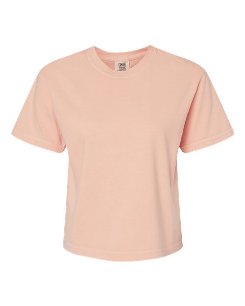 Women's Garment-Dyed Heavyweight Boxy T-Shirt - Peachy Front