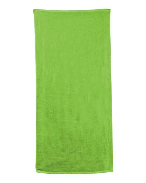Velour Beach Towel - Kiwi Front
