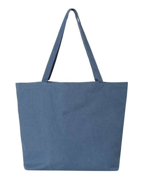Seaside Pigment-Dyed Large Tote - Blue Jean Back