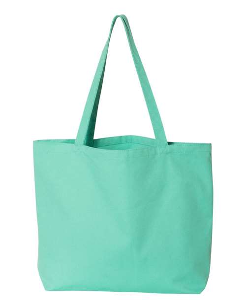 Seaside Pigment-Dyed Large Tote - Sea Glass Green Back