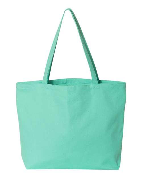 Seaside Pigment-Dyed Large Tote - Sea Glass Green Front