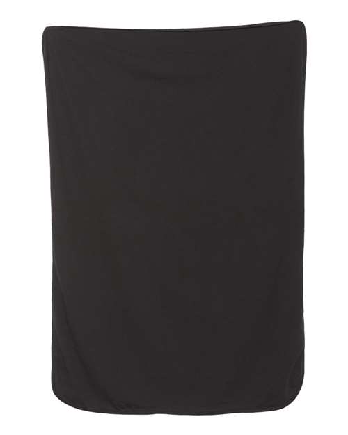 Premium Jersey Infant Blanket - Black Front