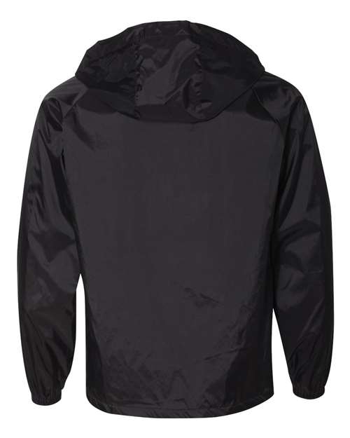 Unisex Hooded Coach's Jacket - Black Back
