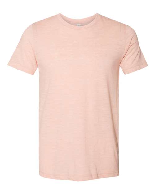 Unisex Texture Tee - Peach Slub Front