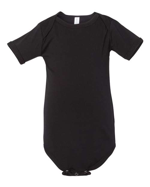 BELLA + CANVAS Infant Jersey One Piece - Black Front