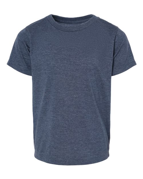 Toddler Jersey Tee - Heather Navy Front