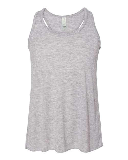 Youth Flowy Racerback Tank - Athletic Heather Front