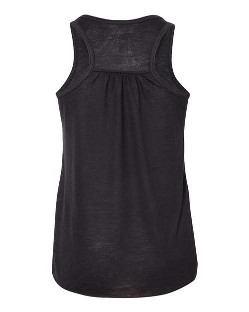 Youth Flowy Racerback Tank - Black Back