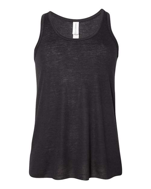 Youth Flowy Racerback Tank - Black Front
