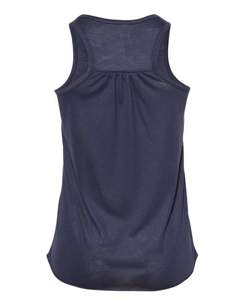 Youth Flowy Racerback Tank - Midnight Back