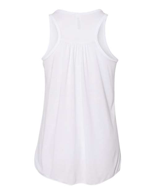 Youth Flowy Racerback Tank - White Back