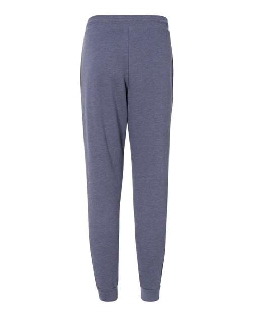 Unisex Sponge Fleece Joggers - Heather Navy Back