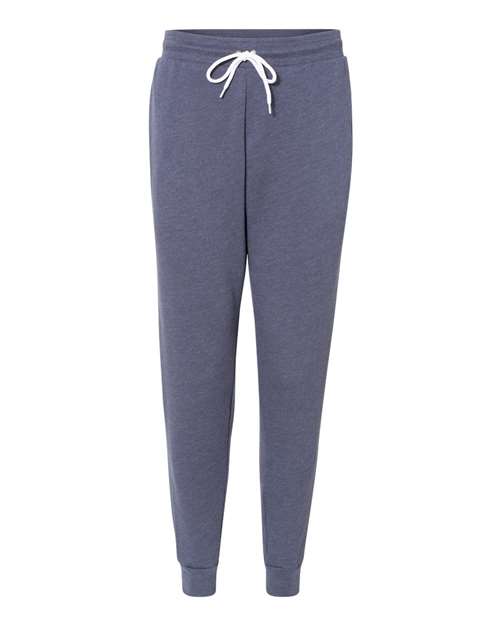Unisex Sponge Fleece Joggers - Heather Navy Front