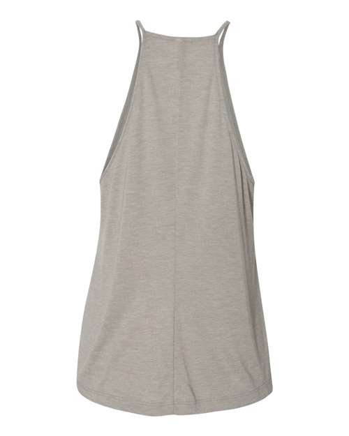 Women's Flowy High-Neck Tank - Heather Stone Back
