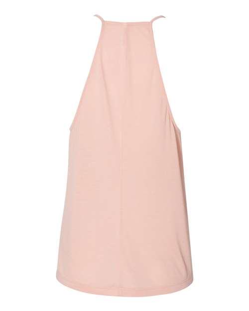 Women's Flowy High-Neck Tank - Peach Back