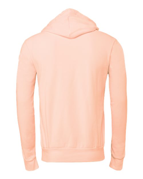 Unisex Sponge Fleece Hoodie Sweatshirt - Peach Back