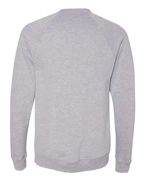 Unisex Sponge Fleece Raglan Crewneck Sweatshirt - Athletic Heather Back