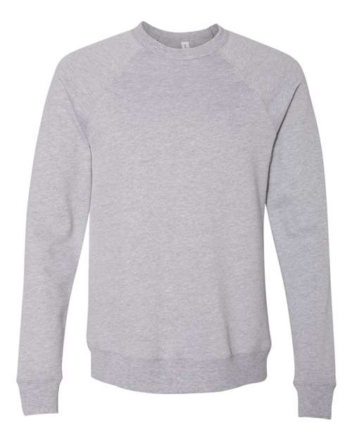 Unisex Sponge Fleece Raglan Crewneck Sweatshirt - Athletic Heather Front
