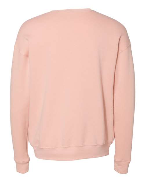 Unisex Sponge Fleece Drop Shoulder Crewneck Sweatshirt - Peach Back