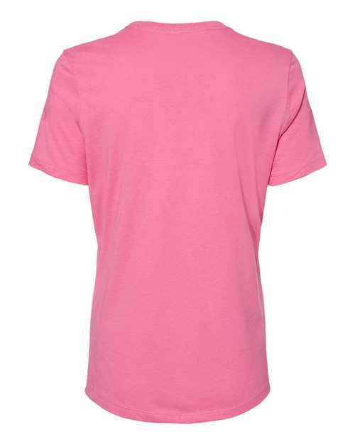Women’s Relaxed Jersey Tee - Charity Pink Back