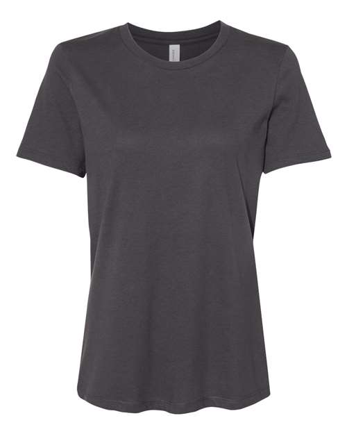 Women’s Relaxed Jersey Tee - Dark Grey Front