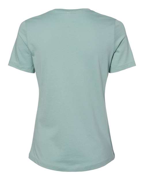 Women’s Relaxed Jersey Tee - Dusty Blue Back