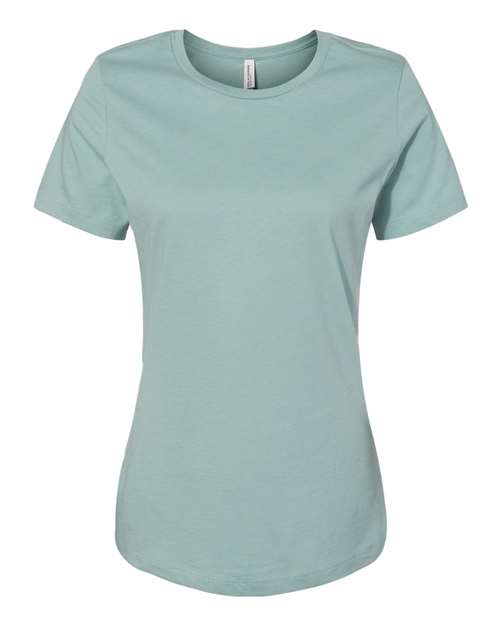 Women’s Relaxed Jersey Tee - Dusty Blue Front