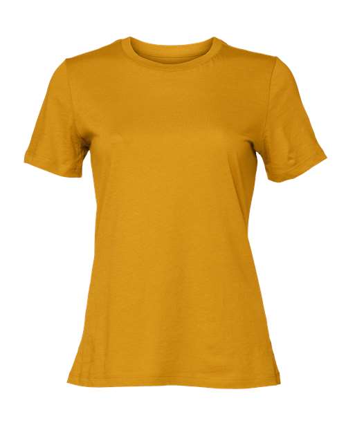 Women’s Relaxed Jersey Tee - Mustard Front