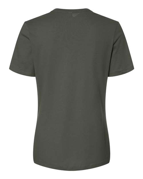 Women’s Relaxed Jersey Tee - Military Green Back